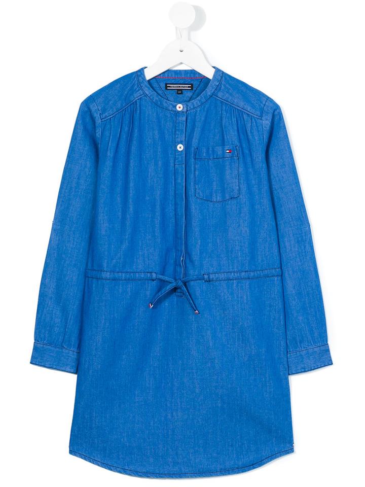 Tommy Hilfiger Junior - Denim Dress - Kids - Cotton/lyocell - 12 Yrs, Girl's, Blue