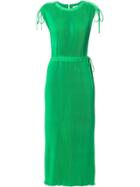Ck Calvin Klein Fluid Pleated Dress - Green