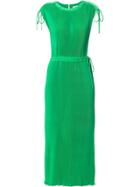 Ck Calvin Klein Fluid Pleated Dress - Green