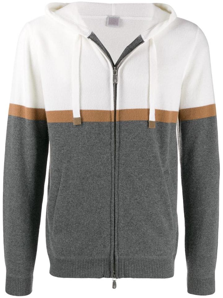 Eleventy Cashmere Zip Hoody - White
