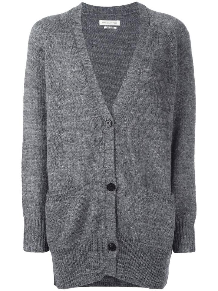 Isabel Marant Étoile Gram Cardigan, Women's, Size: 40, Grey, Linen/flax/polyester/wool/alpaca