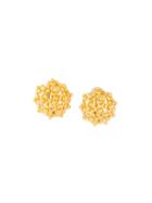Givenchy Vintage Bouquet Clip-on Earrings, Women's, Yellow/orange