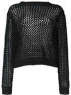 Derek Lam 10 Crosby Lace-up Longsleeved Sweater, Women's, Size: Small, Black, Cotton