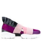Emilio Pucci Ruffled Bandage Sneakers - Black