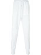 Y-3 Three Stripes Track Pants, Men's, Size: Large, White, Cotton/polyester