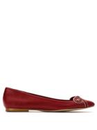 Sarah Chofakian Femelle Leather Ballerinas - Red