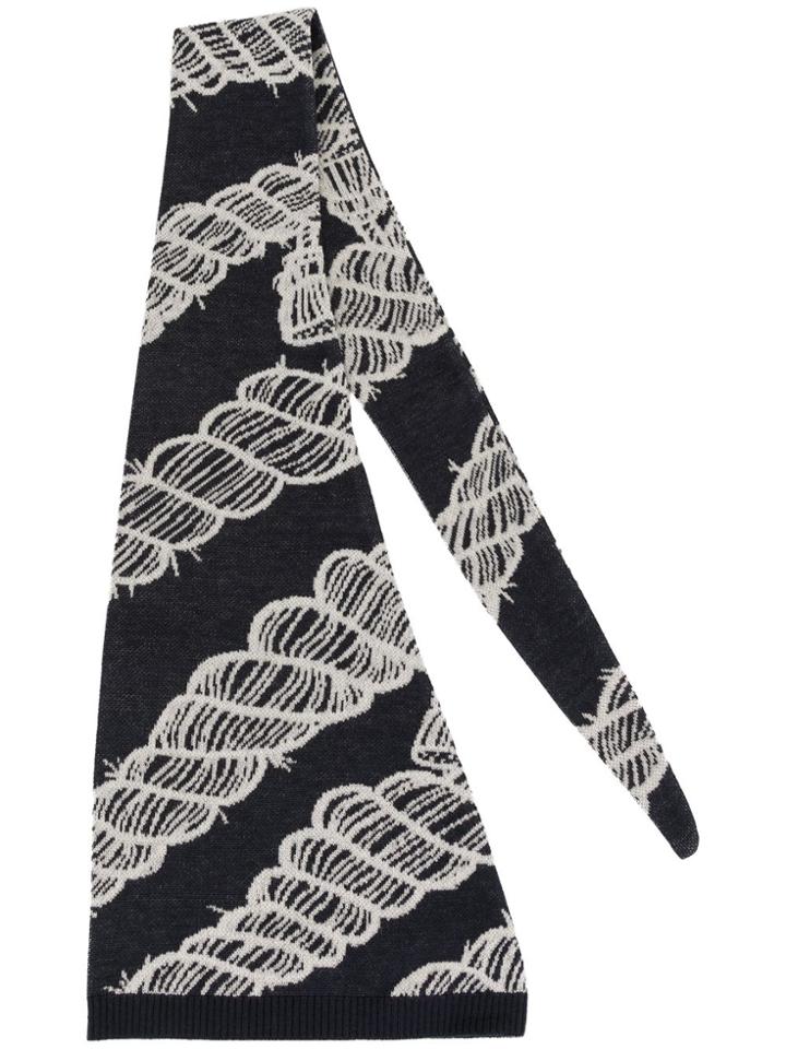 Kozaburo Jaquard Embroidered Headband - Blue