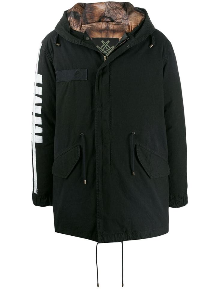 Mr & Mrs Italy Padded Zip-up Parka - Black