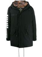 Mr & Mrs Italy Padded Zip-up Parka - Black