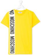 Moschino Kids Logo Patch T-shirt - Yellow & Orange