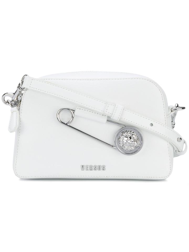 Versus Oversized Pin Crossbody Bag - White