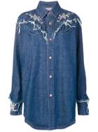 Alanui Long-sleeve Denim Shirt - Blue
