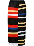 Proenza Schouler Striped Skirt - Black