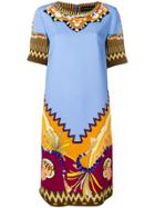 Etro African Print Tunic Dress - Blue