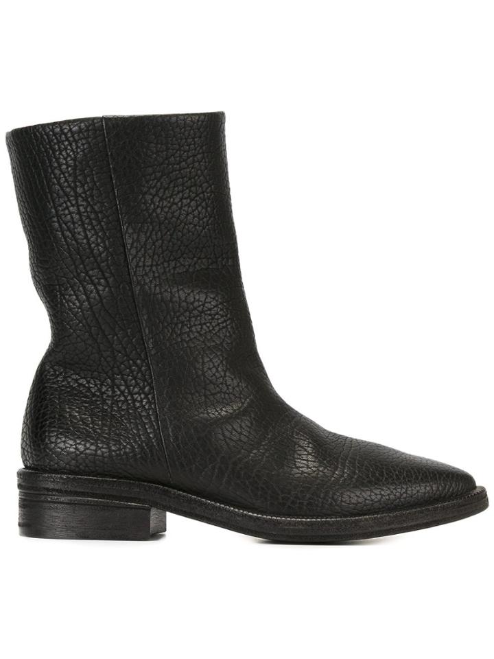 Marsèll Lizard Effect Boots - Black