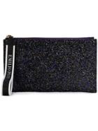 Emilio Pucci Top Zip Glittered Clutch - Blue
