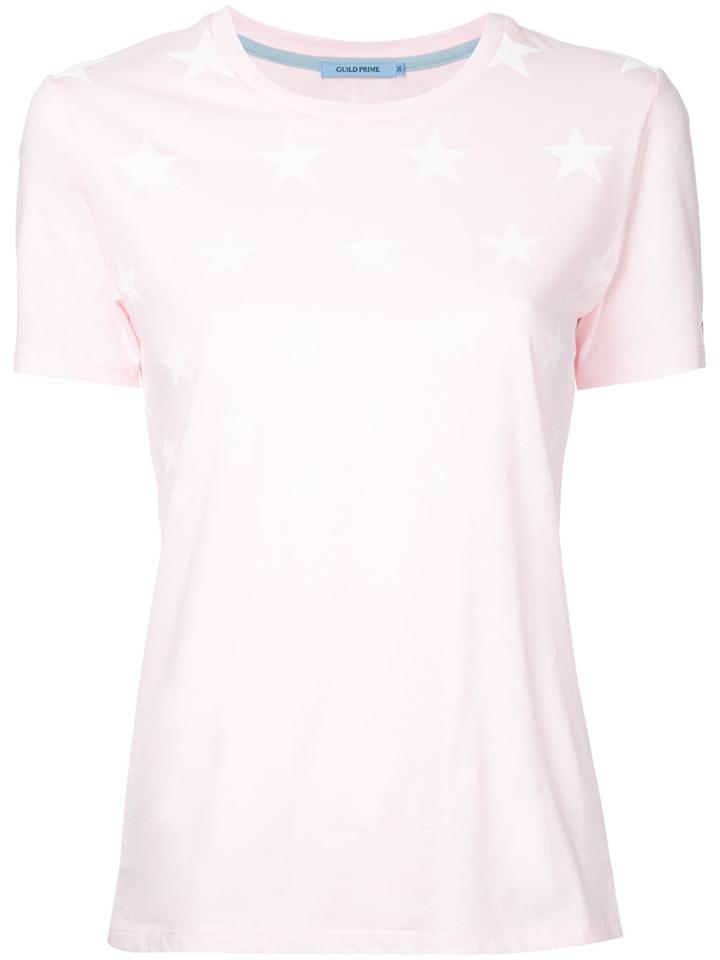 Guild Prime Star Print T-shirt, Women's, Size: 36, Pink/purple, Cotton