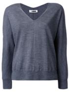 H Beauty & Youth. V-neck Jumper, Women's, Grey, Wool