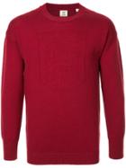 Kent & Curwen Logo Patch Sweater - Red