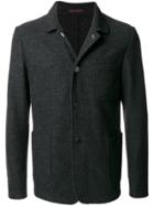 The Gigi Button Shirt Jacket - Grey