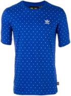 Adidas Originals 'hu Race' Printed T-shirt, Men's, Size: Small, Blue, Cotton