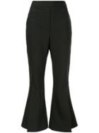 Ellery Flared Cropped Trousers - Black