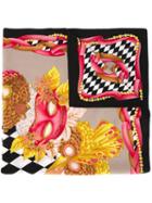 Fendi Vintage Masquerade Mask Print Scarf, Women's
