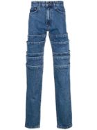 Y / Project Deconstructed Straight Jeans - Blue