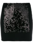 Paco Rabanne Sequin Embellished Skirt - Black