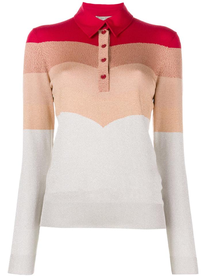 Bottega Veneta Colour-block Polo Top - Nude & Neutrals