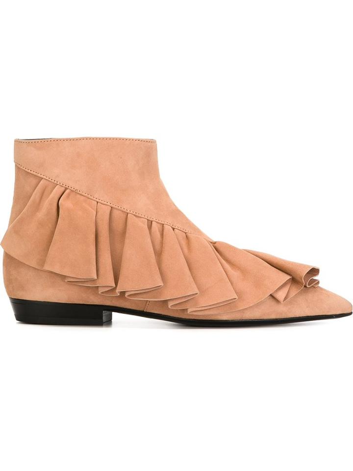 J.w. Anderson Frilled Ankle Boots