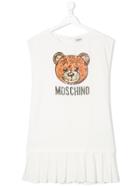 Moschino Kids Sequinned Bear Dress - White
