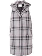 3.1 Phillip Lim Plaid Hooded Waistcoat - Grey