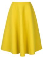 Le Ciel Bleu W Melton A-line Skirt - Yellow