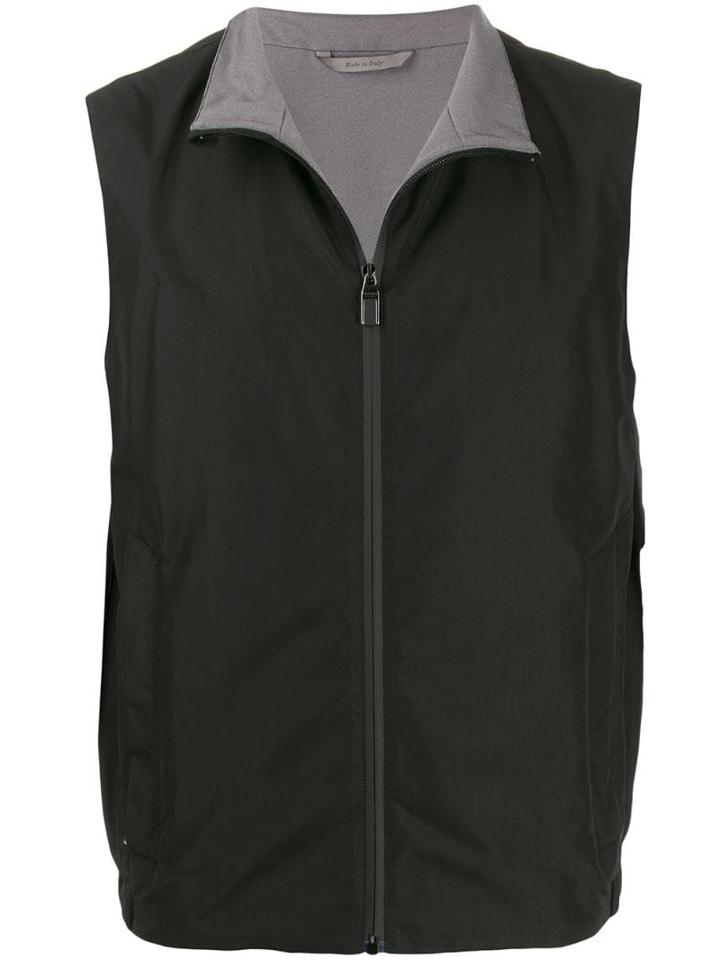 Canali Lightweight Gilet - Black