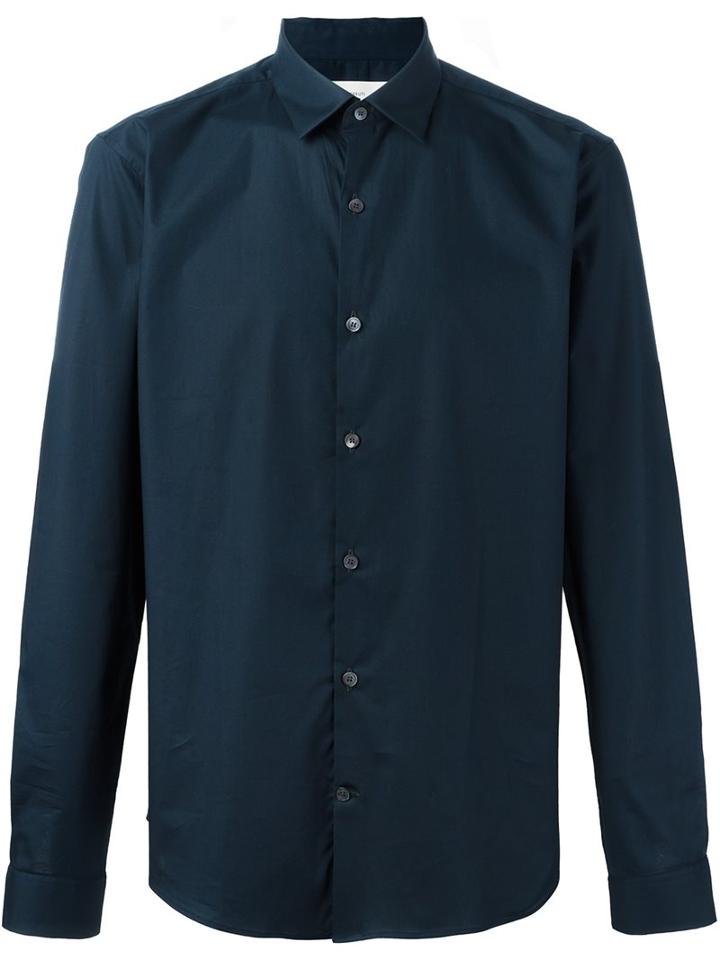 Cerruti 1881 'paris' Classic Shirt, Men's, Size: 40, Blue, Cotton/spandex/elastane