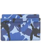 Smythson Camouflage Cardholder - Blue