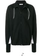 Valentino Contrast Panel Zipped Sweatshirt - Black
