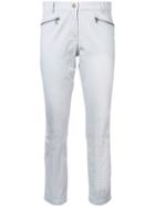 Veronica Beard Zip Pocket Cropped Trousers - Grey