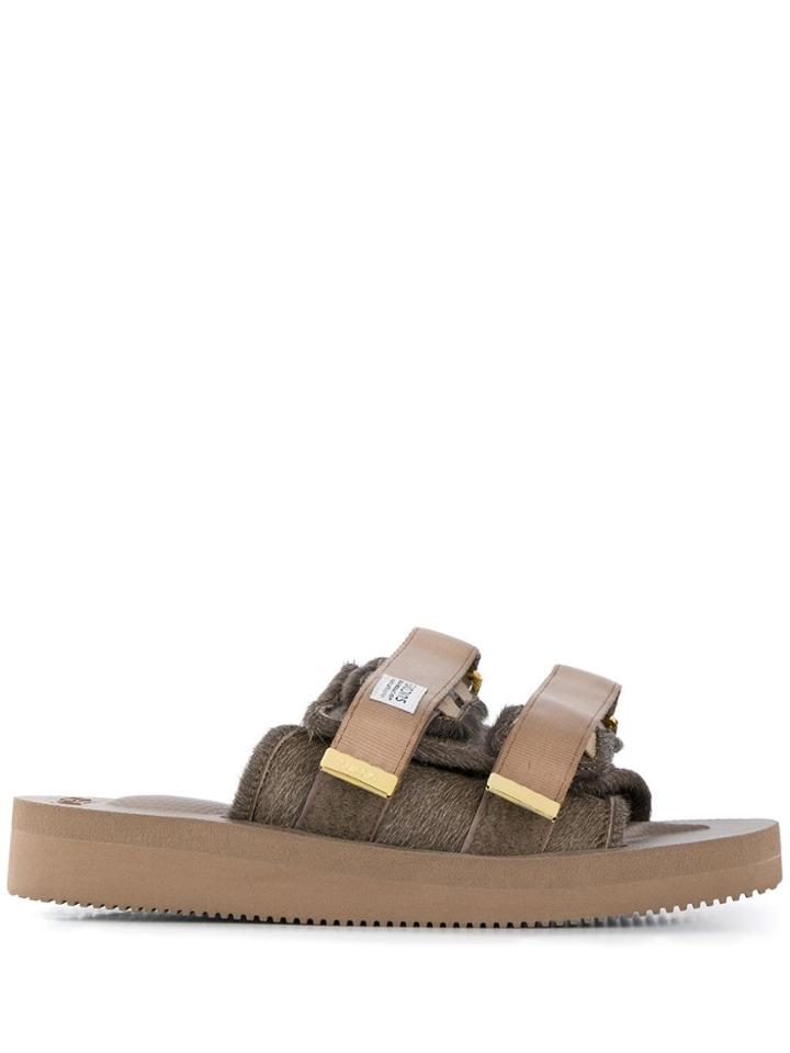 Suicoke Suicoke Og056vhl Brown Furs & Skins->calf Leather - Green