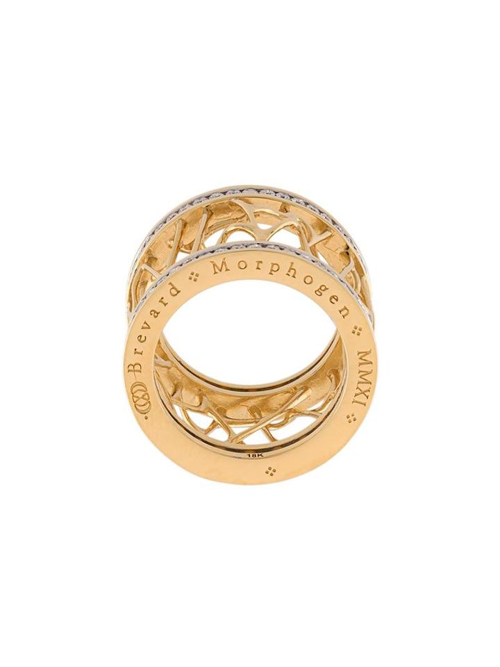 John Brevard 'web Frame' Diamond Ring, Women's, Size: 7, Metallic