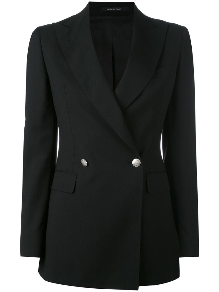 Tagliatore - J-smart Blazer - Women - Cupro/virgin Wool - 44, Black, Cupro/virgin Wool