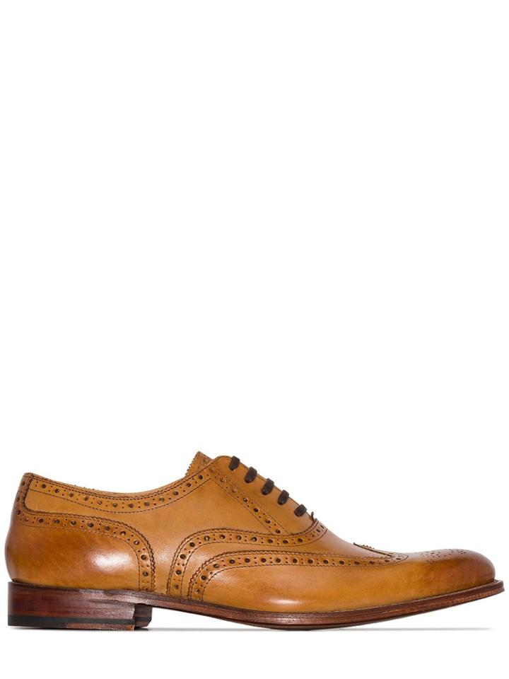 Grenson Brown Dylan Leather Brogues