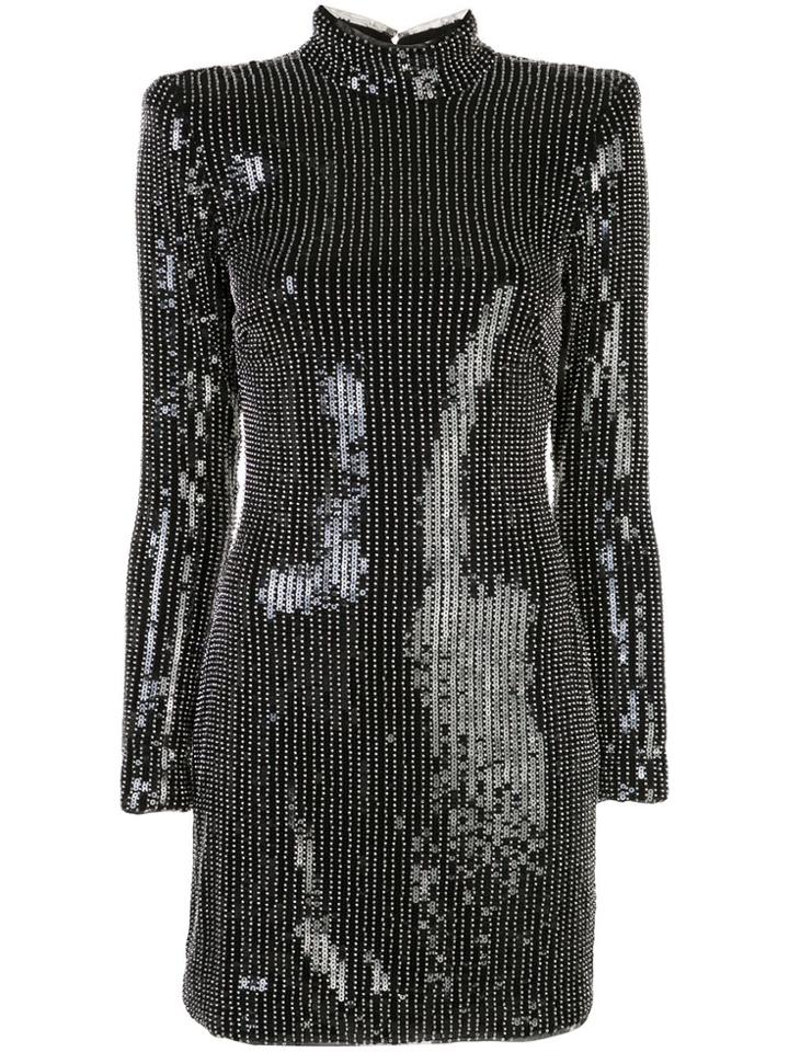 Haney Giorgia Sequinned Mini Dress - Black