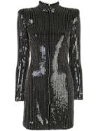 Haney Giorgia Sequinned Mini Dress - Black