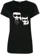 Karl Lagerfeld Karl & Choupette Ikonik T-shirt - Black