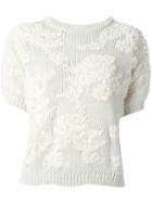 Brunello Cucinelli Chunky Shortsleeved Knit Jumper, Women's, Size: Xxxl, Nude/neutrals, Cotton/polyamide