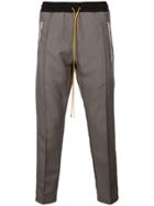 Rhude Striped Tapered Track Trousers - Grey