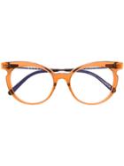 Marni Eyewear Cat-eye Frame Glasses - Orange