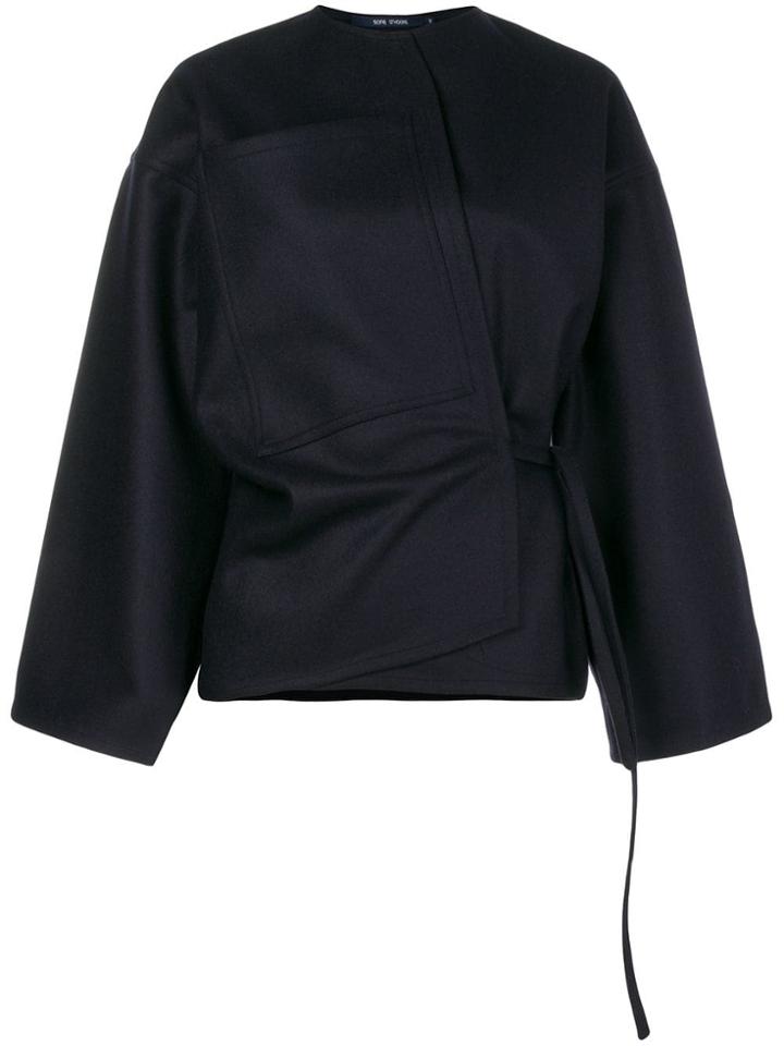 Sofie D'hoore Oversized Asymmetric Jacket - Blue